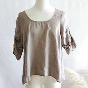 Chalet Linen Cottage peasant Top size XS